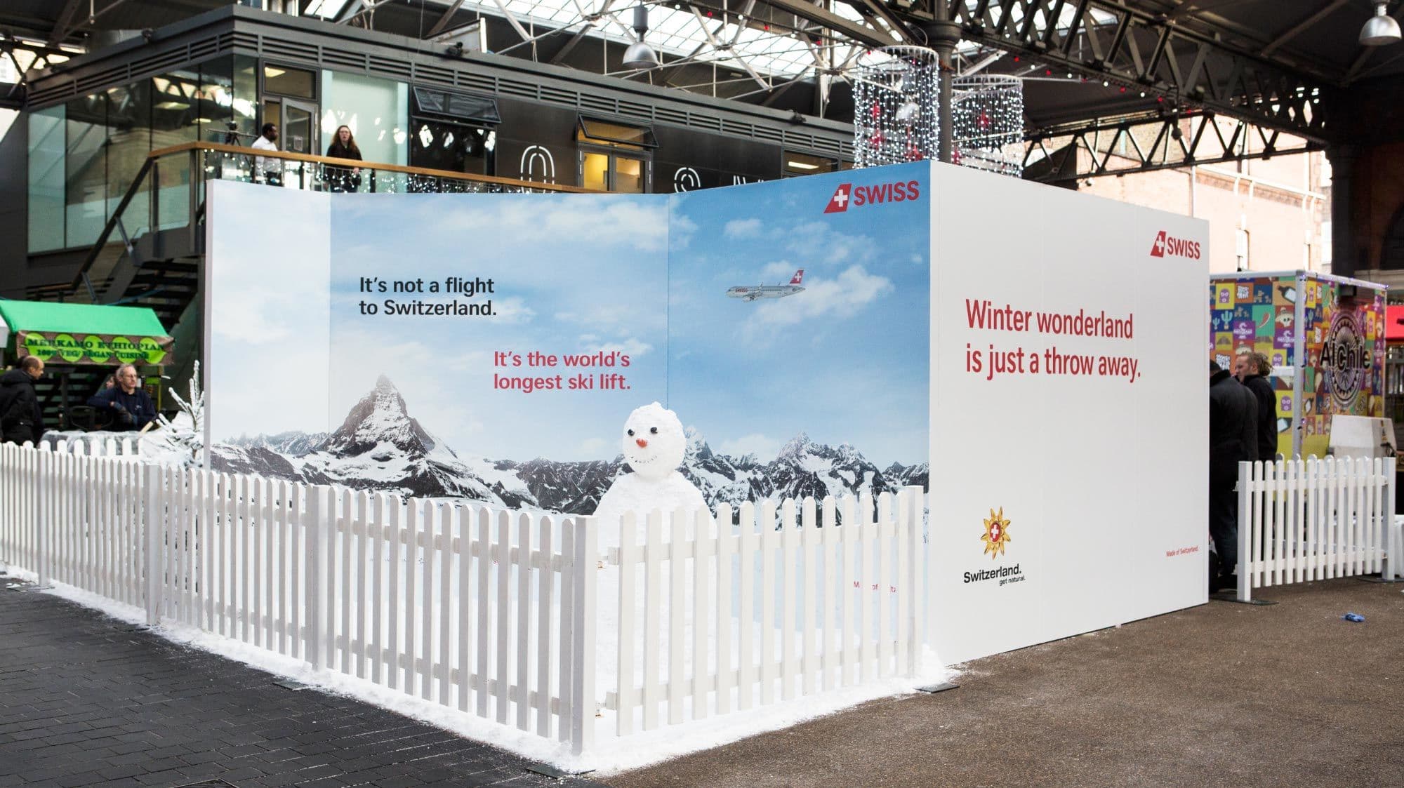 An Activation That Brought Swiss Snowballs to London